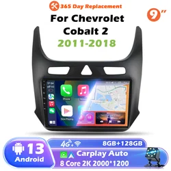 QSZN For Chevrolet Cobalt 2 2011-2018 2 din Android 12.0 Car Radio Multimedia Video Player GPS Navigation 4G Carplay head unit