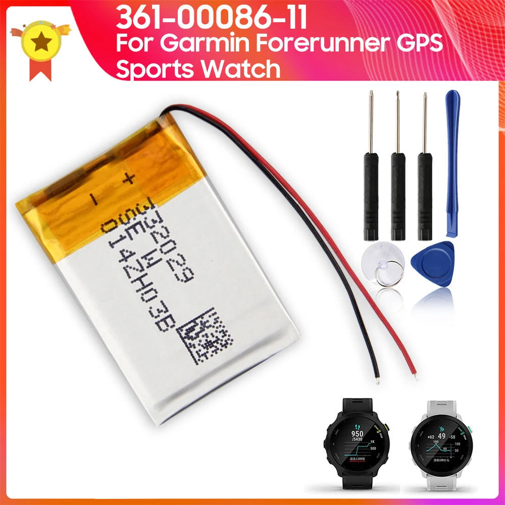 

Replacement Battery 361-00086-11 for Garmin Forerunner GPS Sports Battery 180mAh +tools