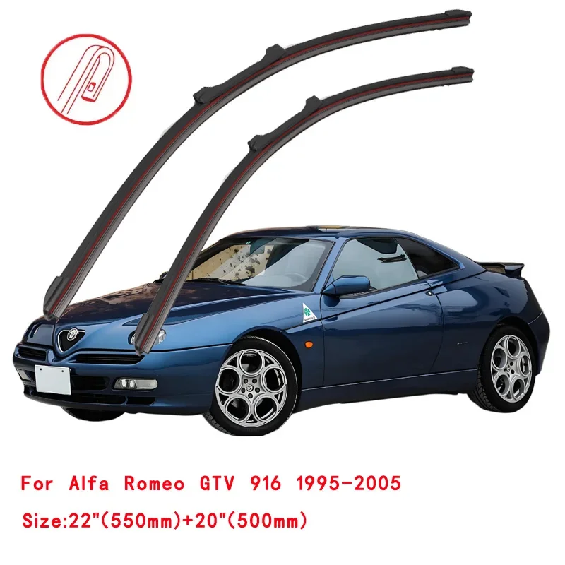 

For Alfa Romeo GTV 916 1995-2005 Car Windshield Wiper Blade Front Windscreen Brushes Washer Accessories Window Replacement Parts