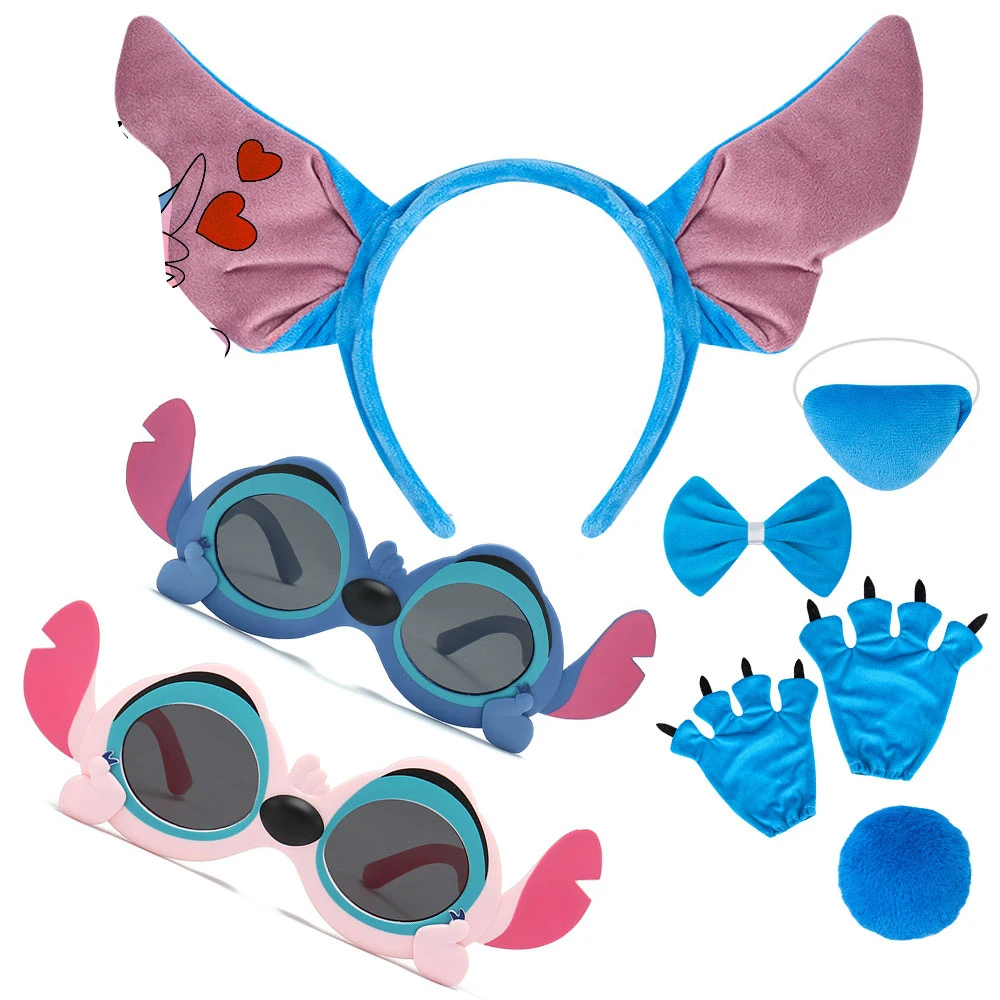 

Костюм собаки-монстра Гавай Блю: аксессуары для игр, повязка на голову, бантик, нос, реквизит для детских дней рождений, фотосессий, костюм для переодевания в стиле Эксперимент 626