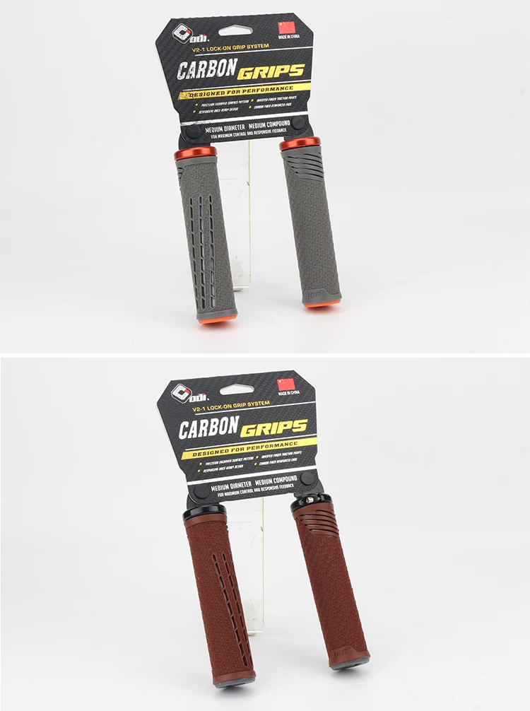 ODI CF Silikon Fahrradgriffe Kohlefaserverstärkte Griffstopfen MTB Anti-Rutsch-Lock-on-Lenkerabdeckung Bequeme Fahrradteile – Detail 13