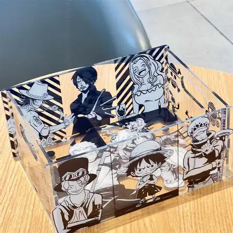 One Piece Anime Akryl Skarvning Förvaringslåda DIY Avtagbar Förvaringsställ Godislåda Pennhållare Skrivbordsförvaringskorg Dekoration 8 best sales caja one piece - №8
