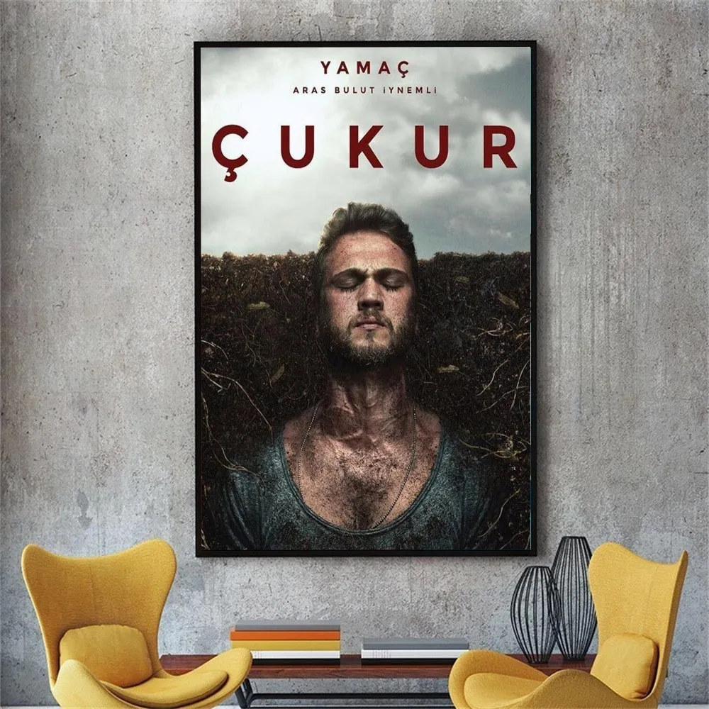 Turkish TV Series Cukur Poster DIY Poster Kraft Paper Vintage Poster Wall Art Painting Study Stickers Big Szie Wall Painting