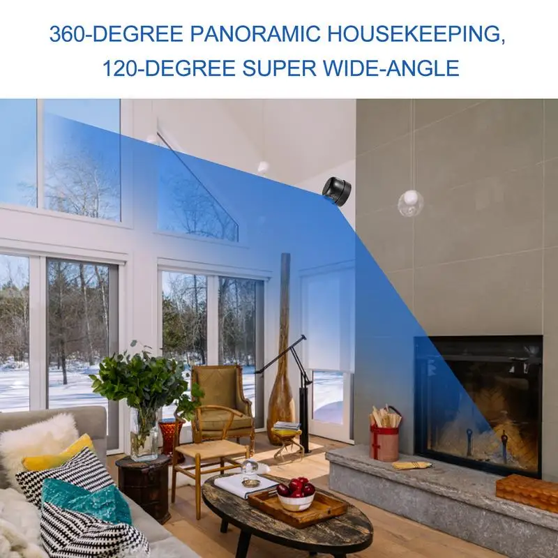 1080P IP Wifi Camera Baby Monitor Camera Human Detection Compact Smart Night Vision Camera Indoor 2-way Audio