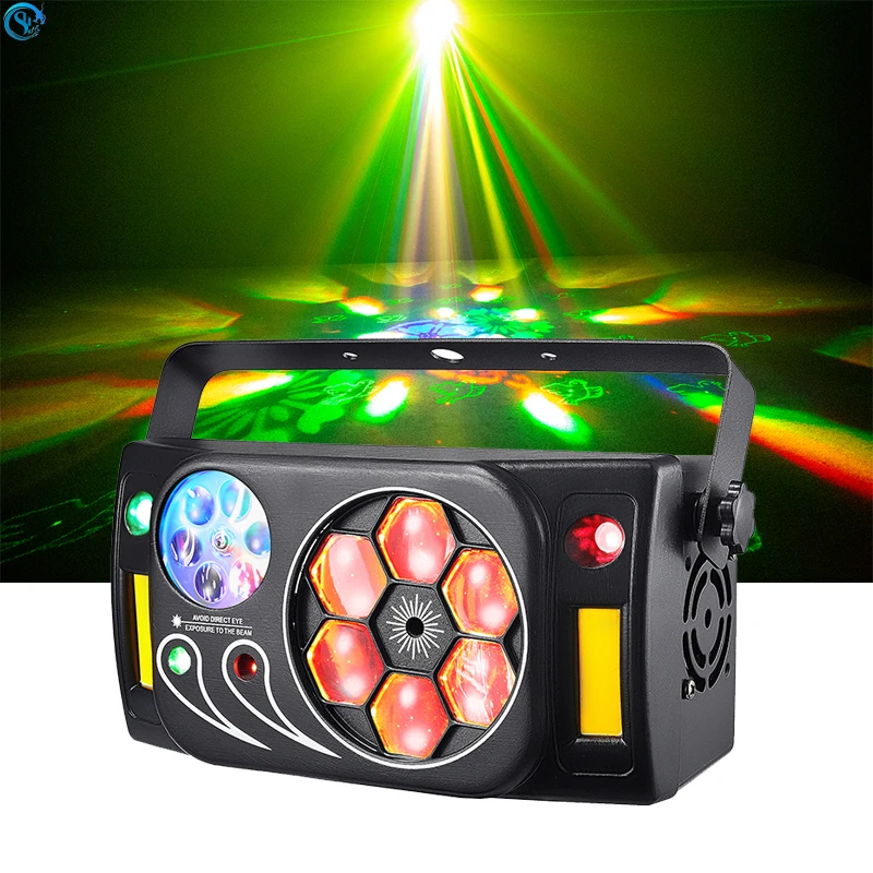 

Professional Stage 6*10W RGBW LED Disco Pattern Beam Laser Glaxy Projection Light DMX Remote Control For Dj Party Bar