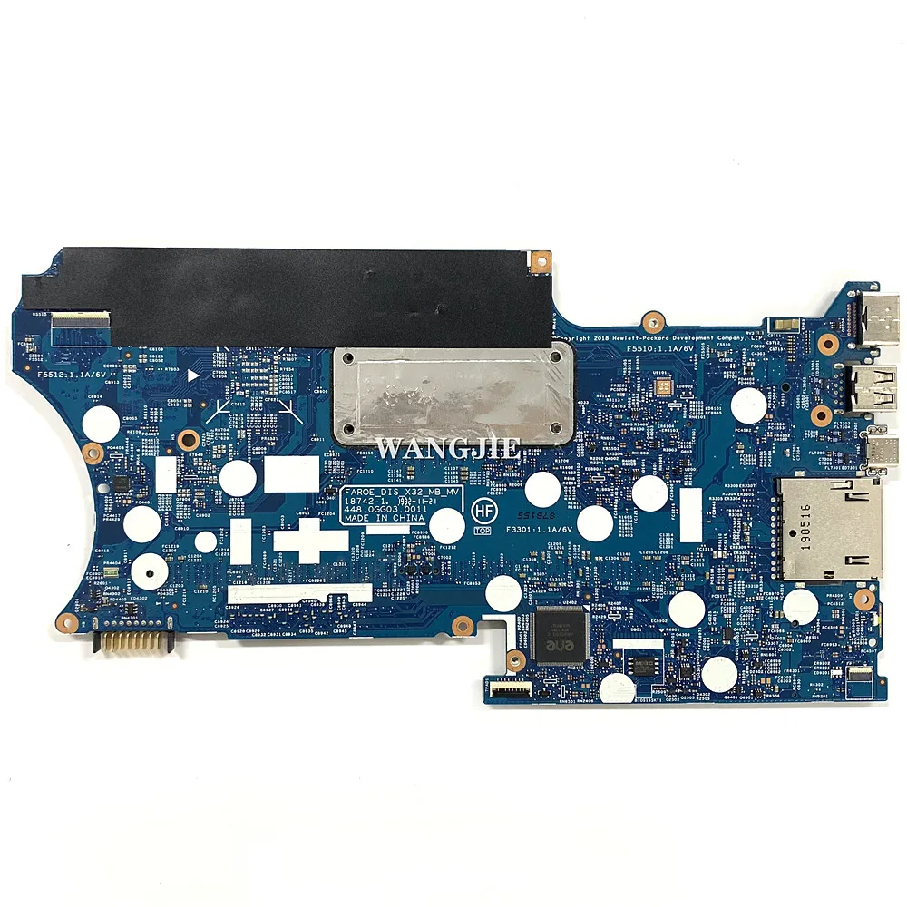 For HP X360 14-DH 14M-DH0001DX Laptop Motherboard I5-8265U CPU L51133-001 L51133-601 L52932-001 18742-1 448.0GG03.0011