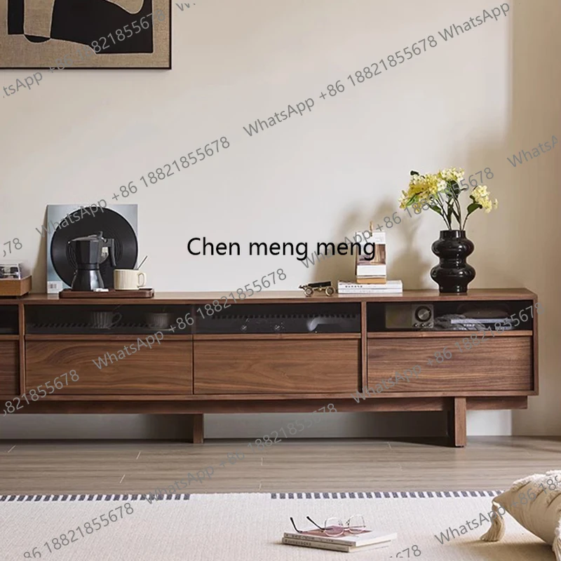 Retro Minimalist Tv Stands Drawers Coffee Mid Century Wall Office Tv Table Aesthetic Wood Archivadores Chinese Style Furniture
