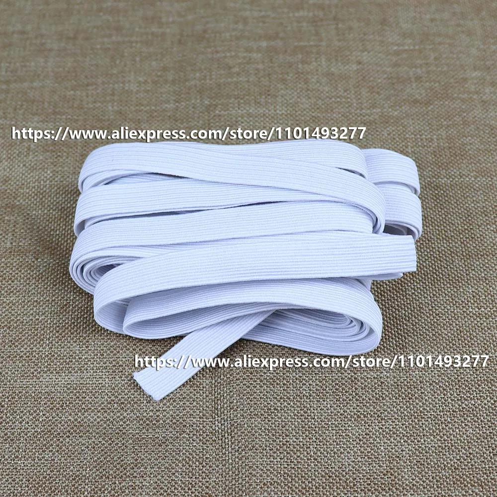 White/Black Elastic Bands For Sewing Accessories Garment Pants Sewing Fabric 0.3cm-6cm Width