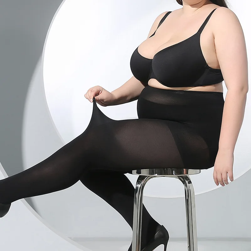 AAA 50-100kg Plus Increase Sister Pantyhose Women Spring Autumn Socks Thin Girl Transparent Sexy Stockings Wholesale Black Skin