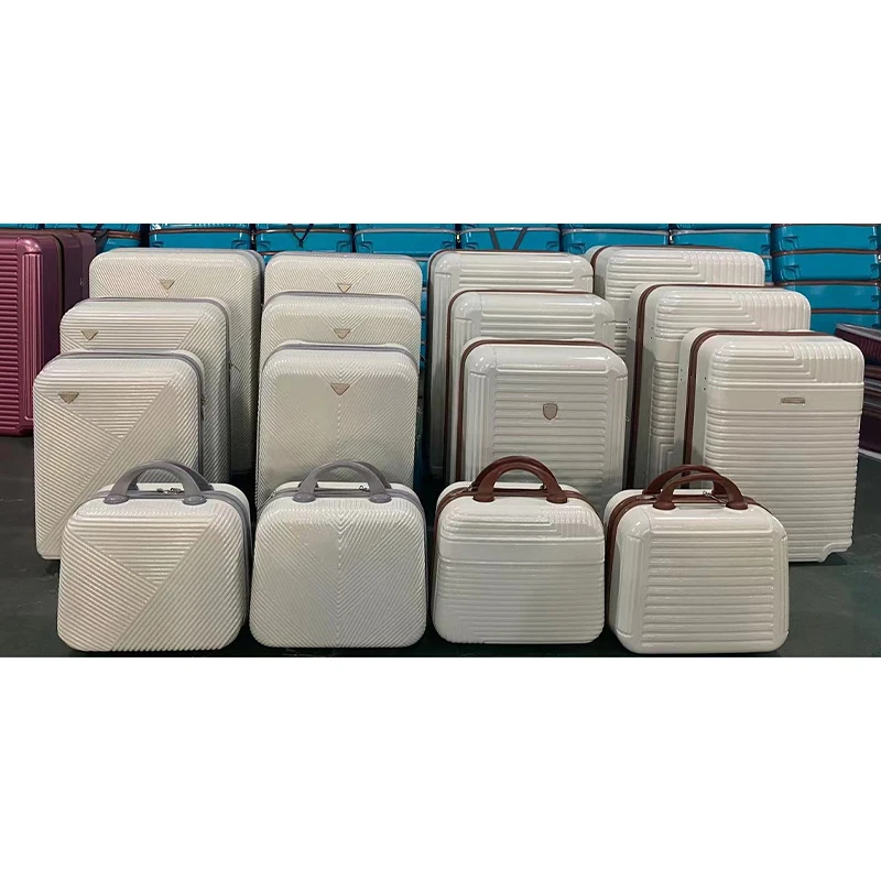 For 2023 NEWEST HOT SALE 16PCS SEMI FINISHED LUGGAGE OEM/ODM ABS SKD SUITCASE