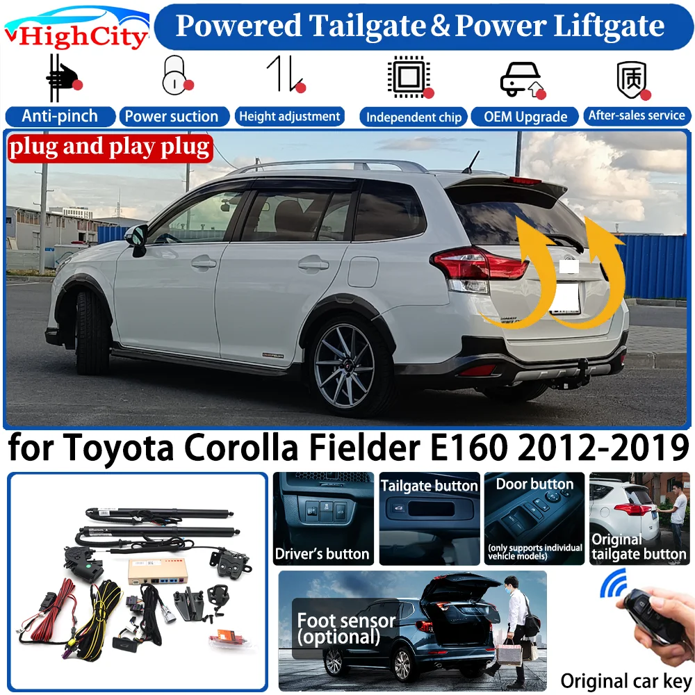 for Toyota Corolla Fielder E160 2012-2019 Automatic Smart Powered Tailgate Power Liftgate System Intelligent Trunk Lift Kit