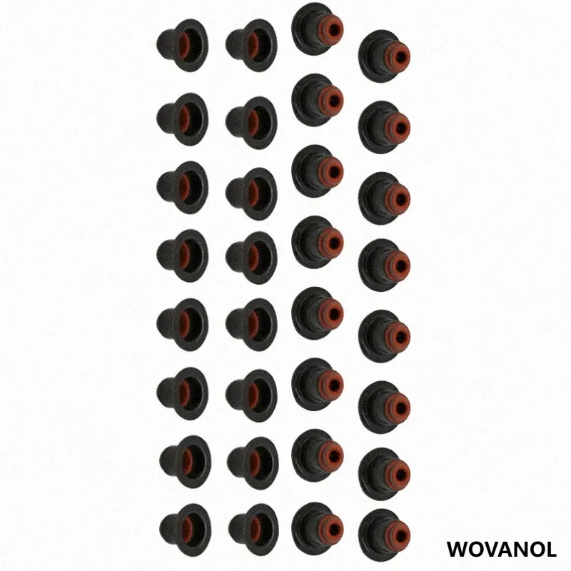 32pcs 11340054492 Engine Parts  Valve Stem Seals For BMW E53 E60 E63 E64 E65 E66 E70 E71 E72 F01 F02 F04 F07 F10 X5 X6 X7