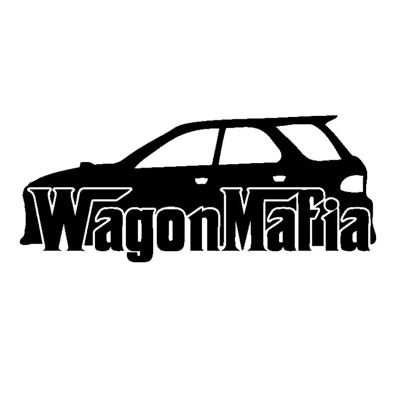 

Funny JDM Wagon Mafia Car Sticker Black Silver Waterproof Sunscreen Decal Auto Accessories Vinyl,13cm*5cm