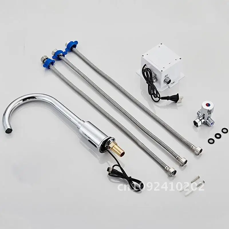 Smart Touchless Kitchen Bathroom Sink Faucet Automatic Intelligent Mixer Faucets Infrared Chrome Sensor Gourmet Kitchen Taps