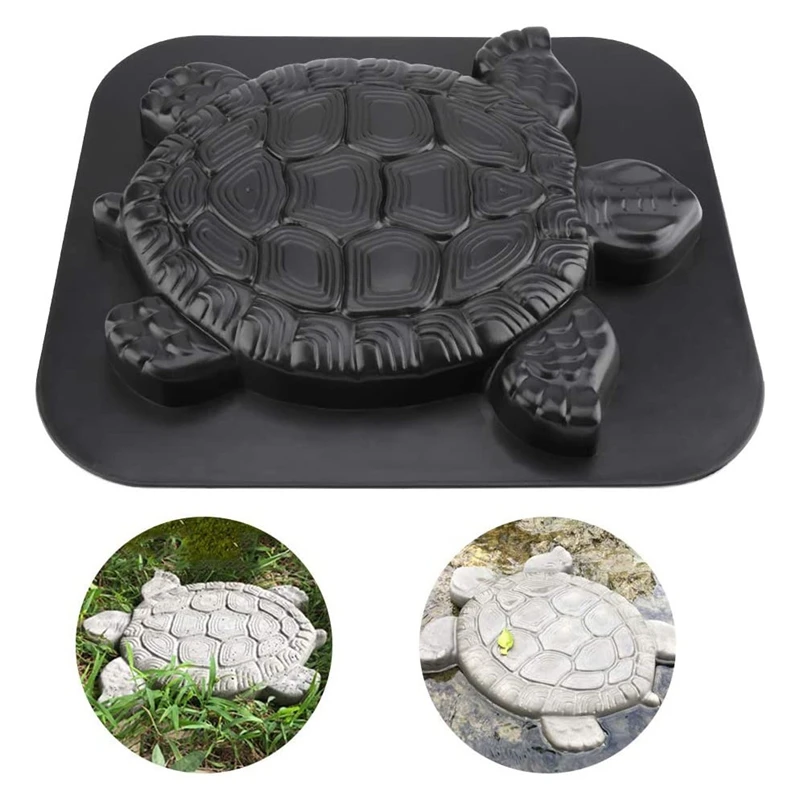 Turtle Shape Stepping Stone Mold, Tortoise Concrete Cement Mould Walk Personalized Manual Garden Lawn Paving Pavement