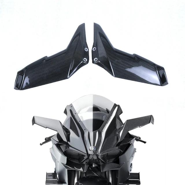 For Kawasaki H2/h2r 100% Full Carbon Fiber Upper Winglets Motorcycle  Winglet Fairings Kit Accessories 2015 2017 2019 2020 2023+ - Full Fairing  Kits - AliExpress