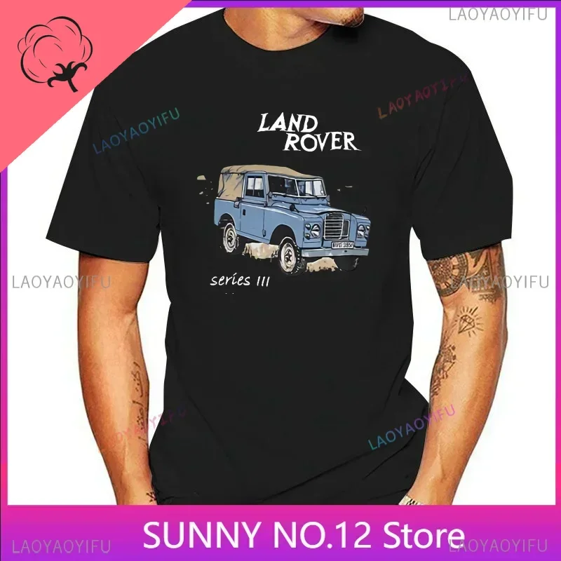 New Popular Land Harajuku Shirt For Men Rover Series 3 T Shirt Ash Grey Or Natural Siii Available Top Fashion Print Customized