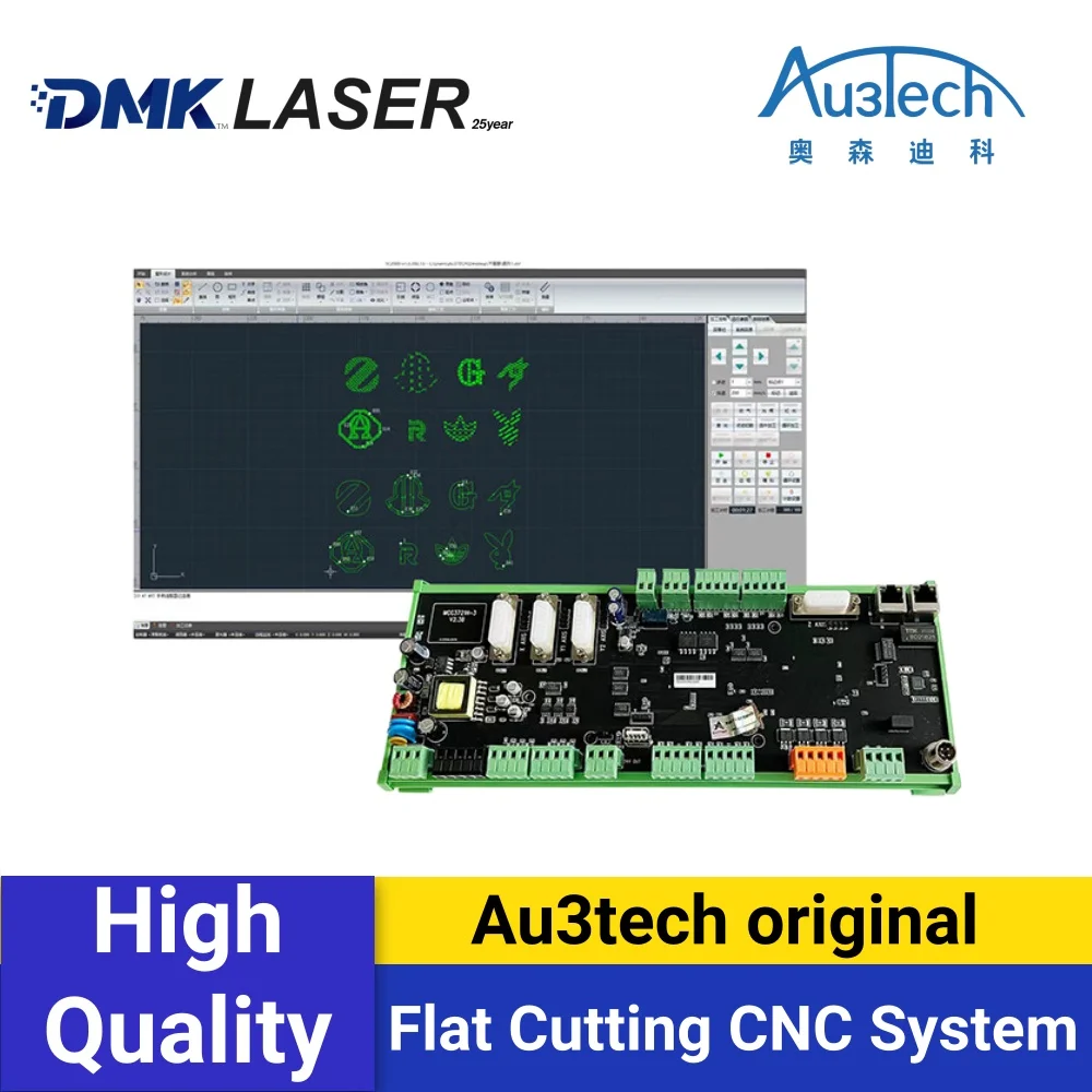 

Au3tech original Flat Cutting CNC System MCC3721/MCC3721NC-A Wireless Handheld Control Box Signal amplifier M12/M16 control line