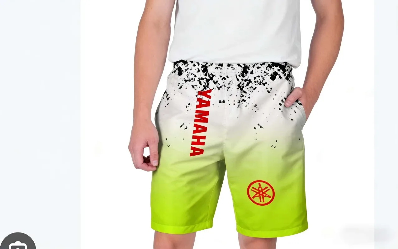 Summer Hot Selling Yamaha Fashion Trend Gradient Shorts for Men and Women in 2026 Personalized Casual Motorcycle Riding Clothes