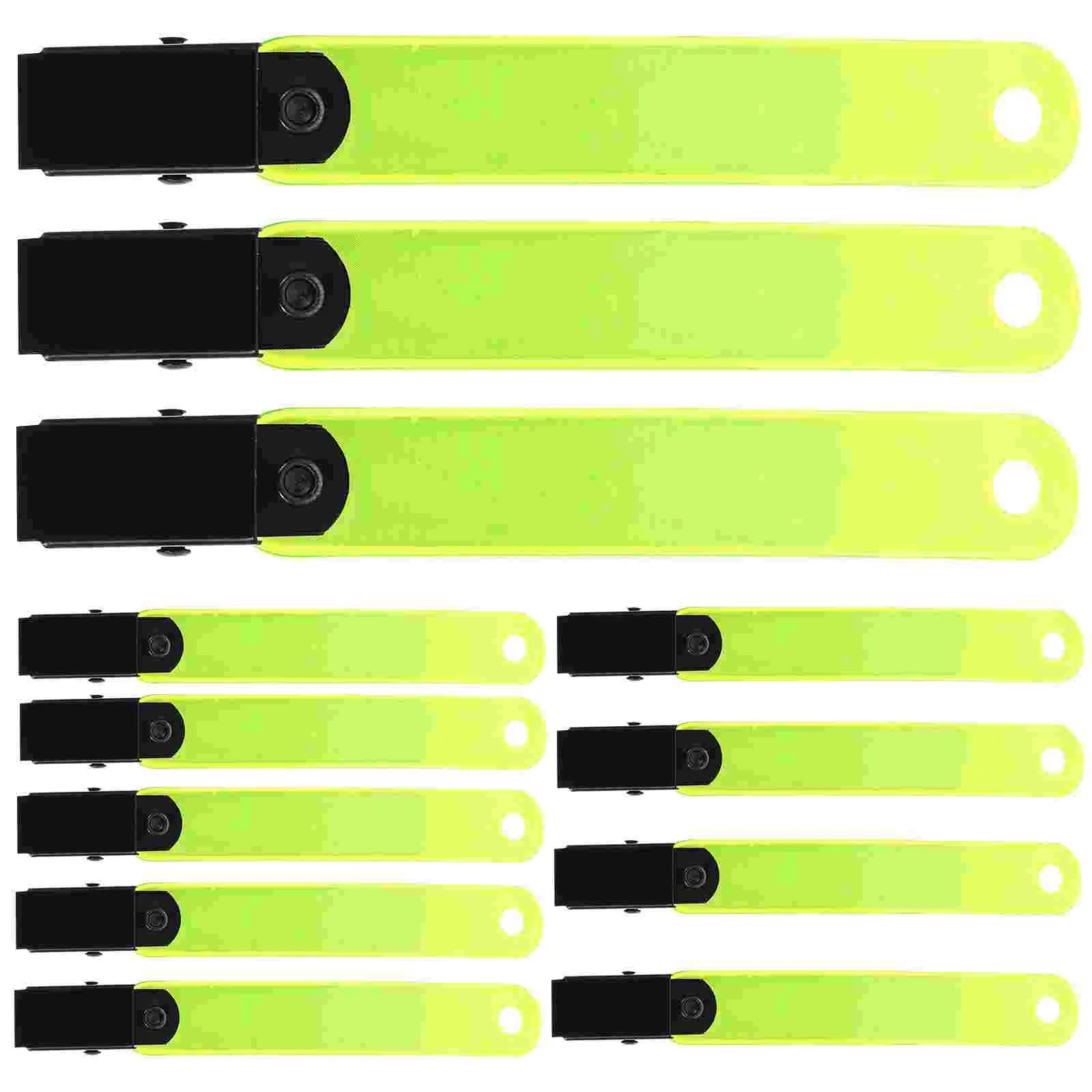 

24 Pcs Fluorescent Band Clips PVC High Visibility Reflective Trail Markers Easy Installation Weather Resistant Hunting