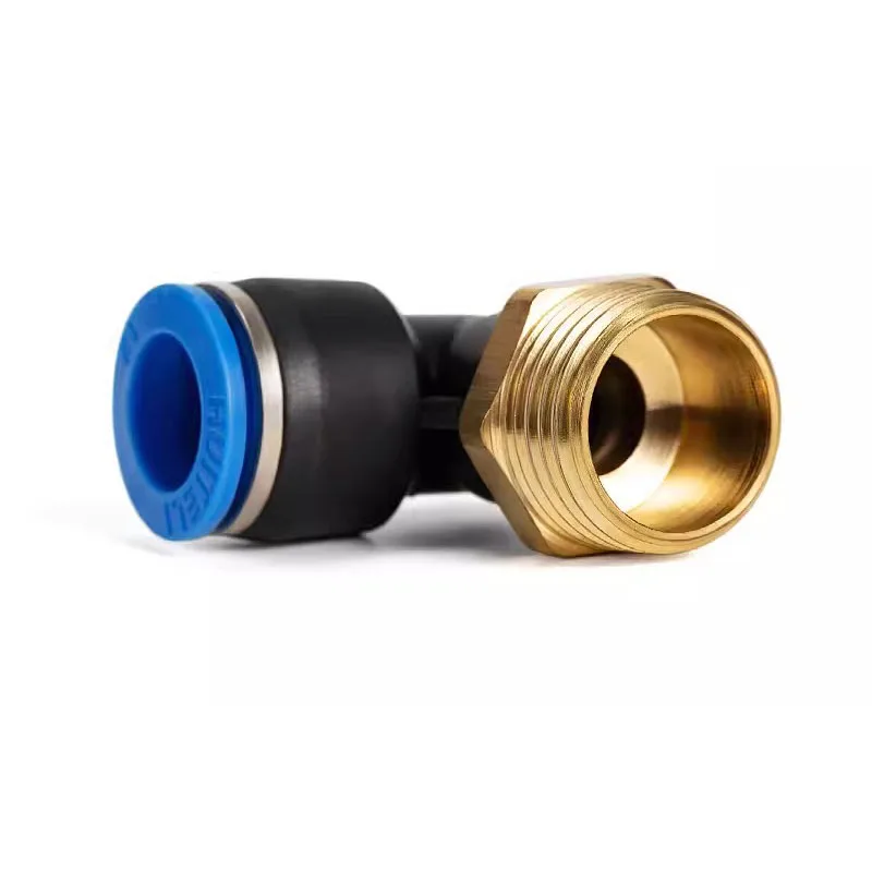 PL Pneumatic Quick Connector Threaded Elbow PL6-01/8-02/8-04/10-02/12-03 Hose Air Fitting - Image 2