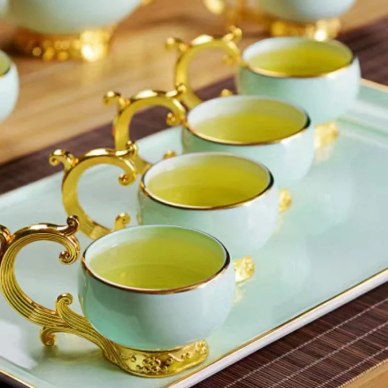 Tangshan Celadon Box Ceramic Business Gift Office Home Reception Tea Set