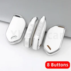 4/5/6/7/8 Bottons TPU Shell Fob Car Key Case Cover for Kia Picanto EV9 Sorento MQ4 Carnival K8 Morning K5 Carens RIO Seltos 2024