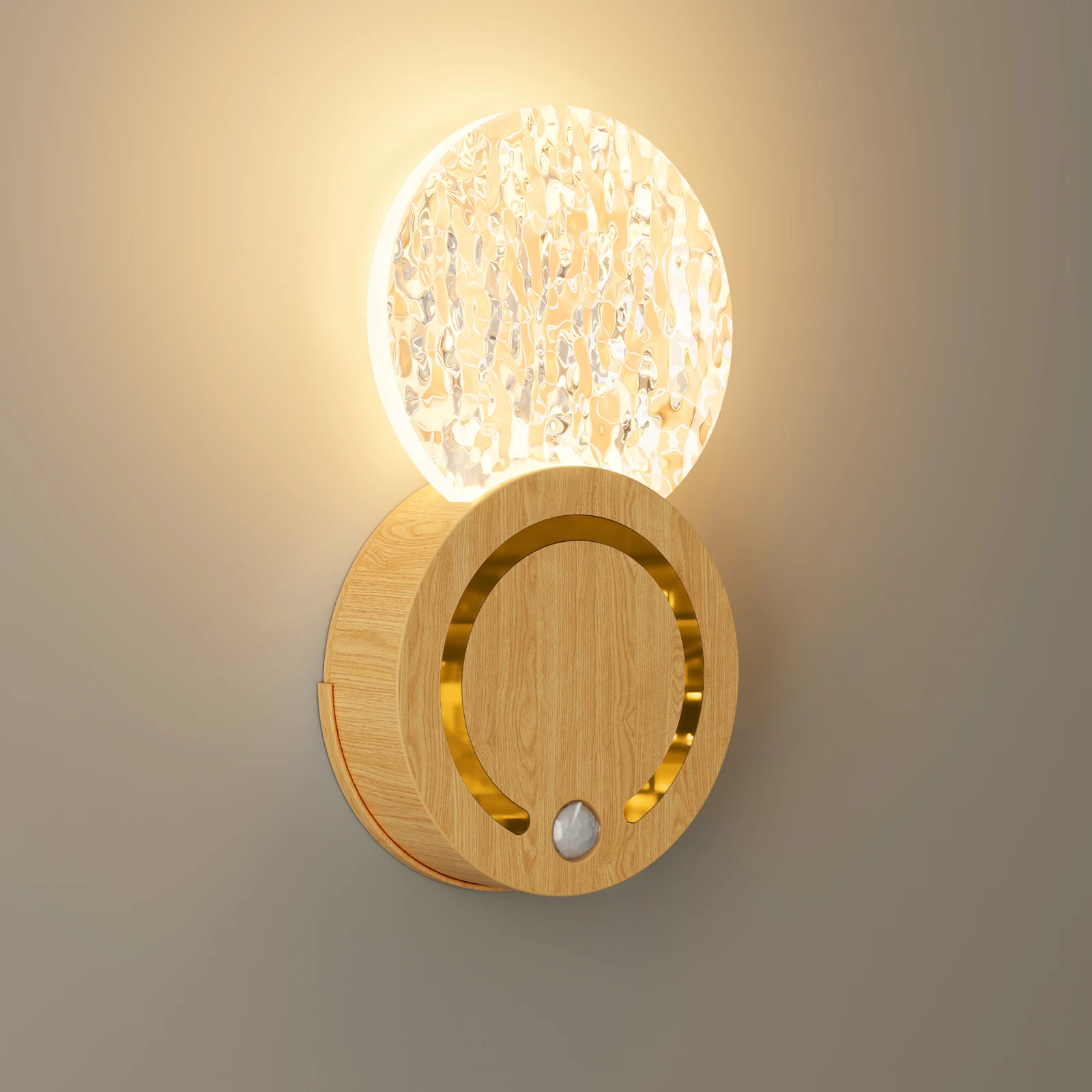 GDLUOAO Smart Motion Sensor LED Wall Sconces, Wireless Magnetic Battery Operated Night Light