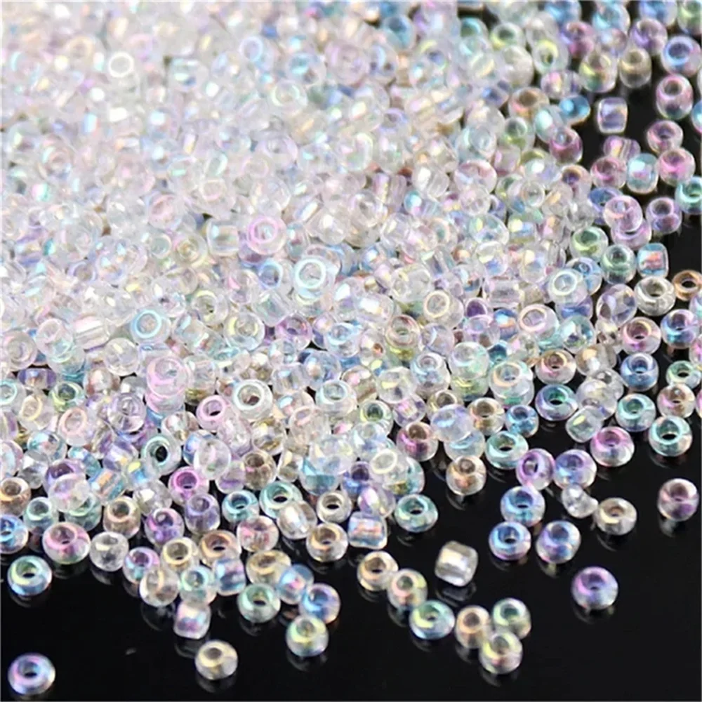 Perles de rocaille en verre tchèque, série blanche, multi-taille, 1.5mm, 2mm, 3mm, 4mm, perles d'espacement rondes pour bijoux à bricoler soi-même, accessoires de vêtements exécutifs