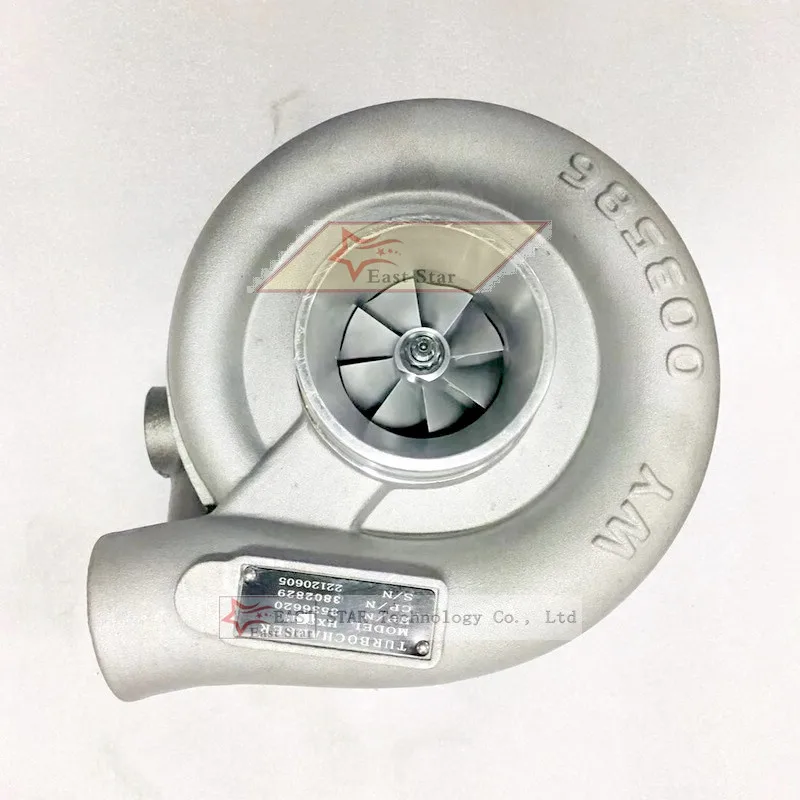 

ww Turbo HX40M 3802829 1104524 3536621 3536620 Турбокомпрессор для морского двигателя Cummins 1995-2006 годов 6BTAM 5,9 л, 100% новый