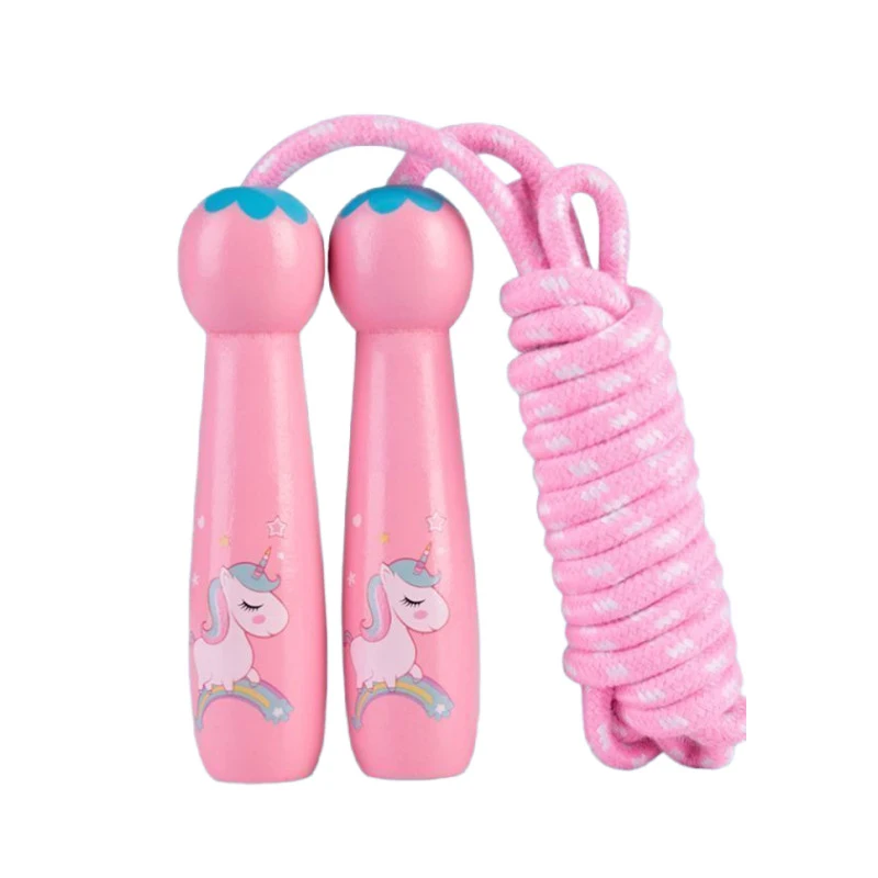 2.8 متر الكرتون التدريب القفز حبل ممارسة للأطفال الطفر الحبال القطن حبل قابل للتعديل الانتقال حبل الابتدائية #1