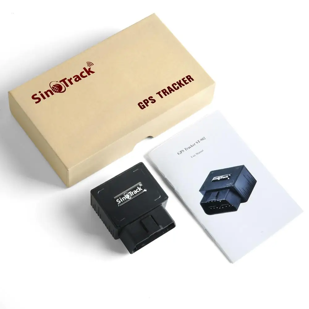 SinoTrack obd نظام تحديد المواقع المقتفي سيارة GSM obdii جهاز تتبع المركبات محدد obd2 16 دبوس واجهة gps محدد مع برنامج مجاني
