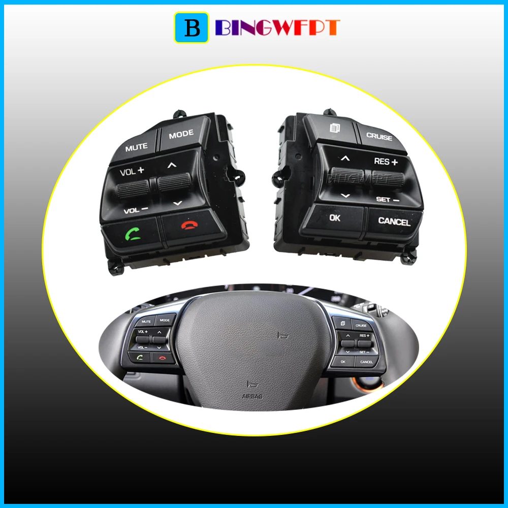 

96700-C1710 Кнопки круиз-контроля на руле для Hyundai Sonata LF 1.6T 2016 2017 2018 с подсветкой