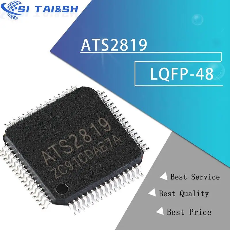 1PCS Original ATS2819 Bluetooth audio chip IC LQFP-48 package