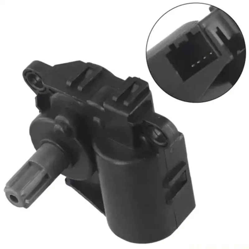 J0MA HVAC Blend Door Actuator 12V 5 Pin Replacement Motor Part AB3919E616AA with Splined Output Shaft, Factory-Style Housing and