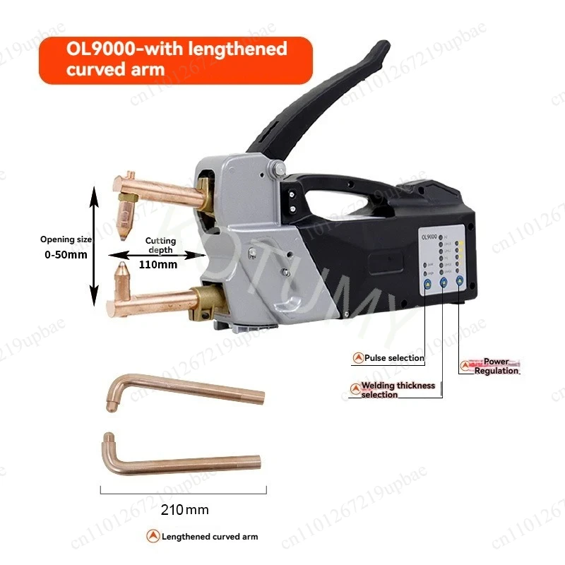 Handheld Double Sided Spot Welder Portable Resistance Spot Welding Machine Auto Sheet Metal Collision Repair Welding Tool