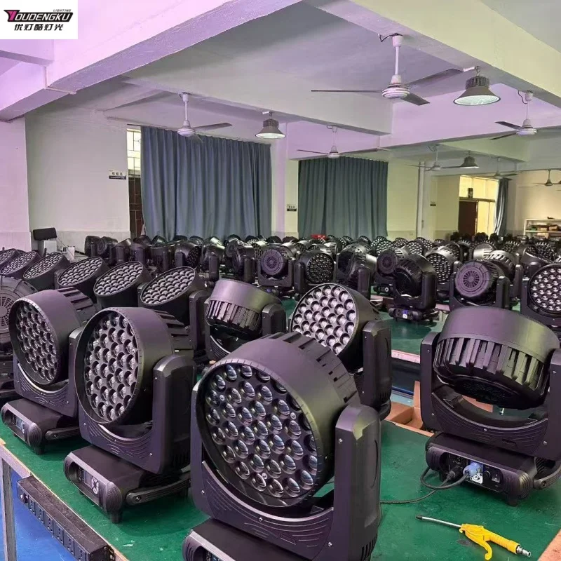 

2 pieces 37x15w RGBW Beam Wash Moving Head LED Zoom light