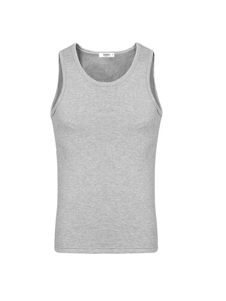 1 pièces hommes sous-vêtement thermique homme gilet sans manches automne hiverThermo Lingerie hommes haut chaud épaississement Thermo gilet maillot de corps