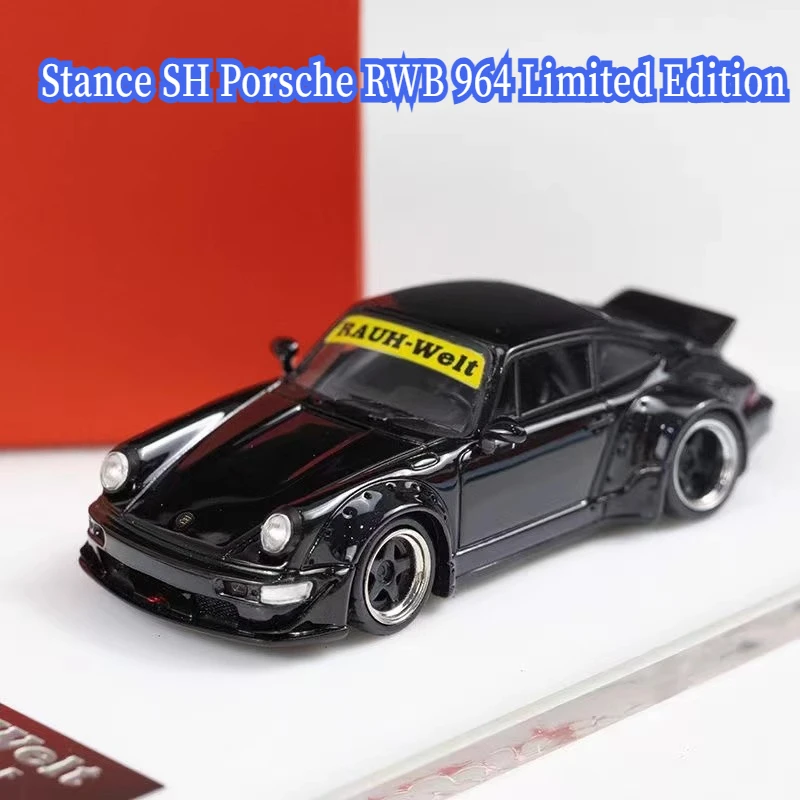 1-64-rwb-964-modelo-de-coche-de-resina-estatica-de-edicion-limitada-modelo-de-coche-de-juguete-juguete-personalizado-adorno-coleccionable