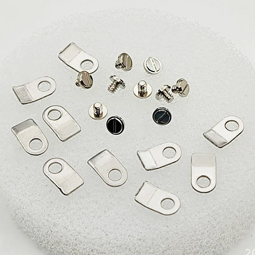 Accesorios para reloj, placa de fijación, tornillo de fijación, juego de 10 con movimiento 2836 2824 2834 2846
