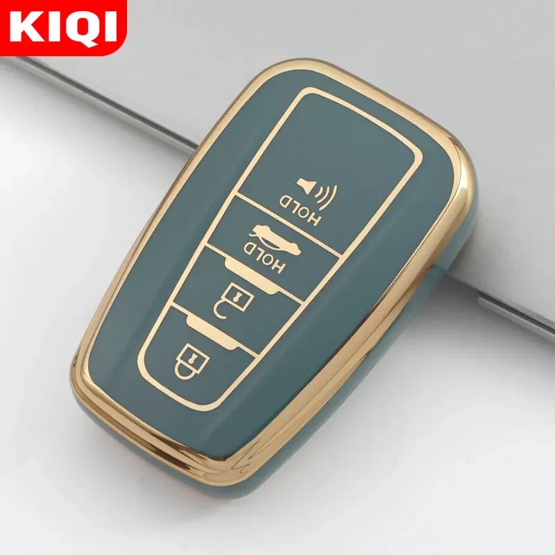 بولي TPU سيارة عن بعد 2/3/4 زر مفتاح غطاء شل لتويوتا كامري حقوق الإنسان كورولا RAV4 أفالون لاند كروزر برادو بريوس حامي #6