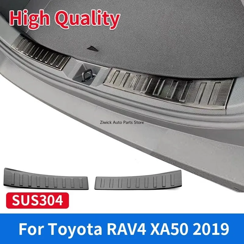 

Высококачественные аксессуары из нержавеющей стали, защитная пластина задней двери, внутренняя задняя защита багажника, бампера, защита порога для Rav 4 Xa50