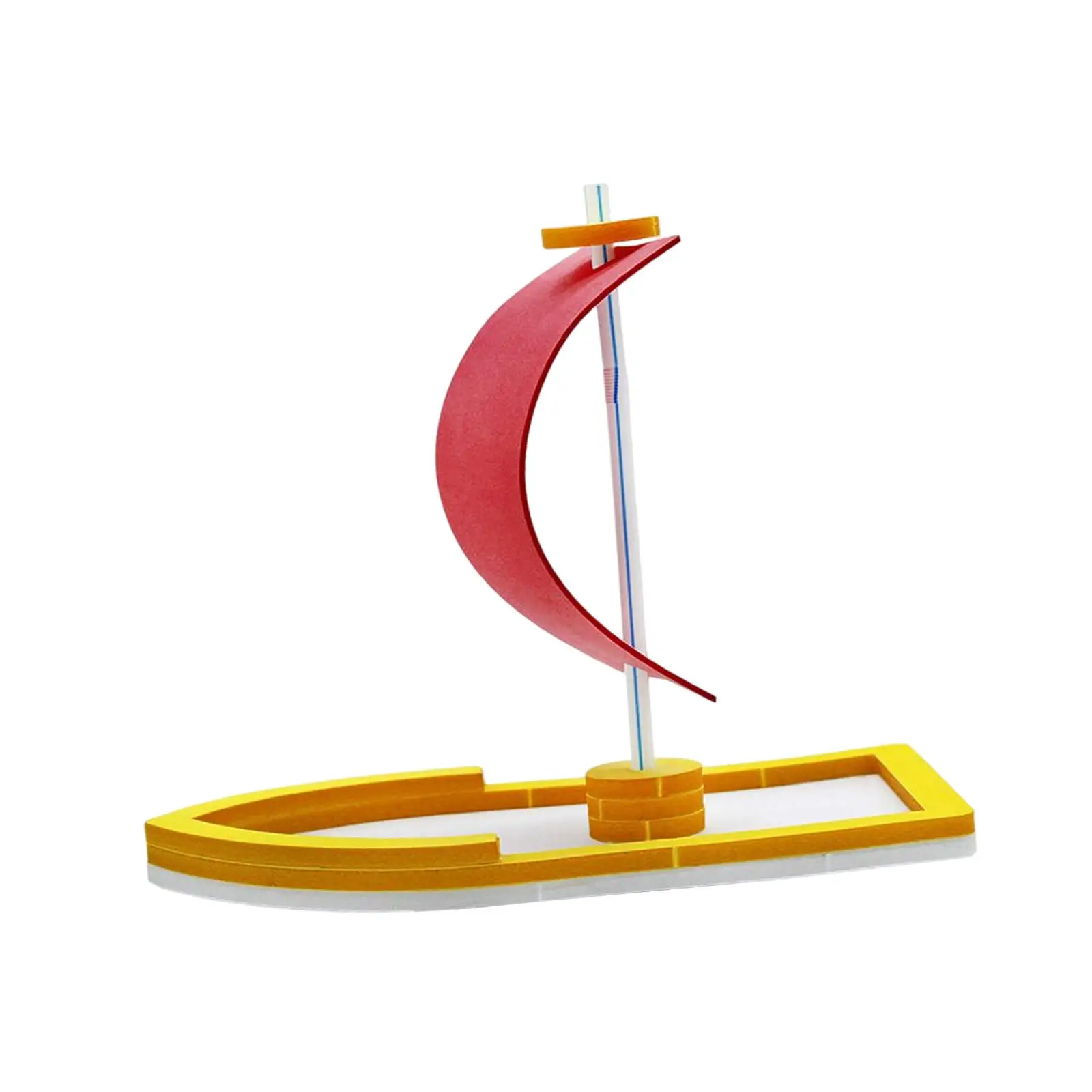 Creative 3D Sailing Ship Puzzle Building Toy Physical Science Practical Toy for Gift Science Study
