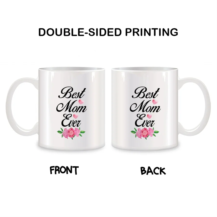 Best Mom Ever Mugs For Mom Mama Mum Mommy Birthday Gifts Novelty Coffee Ceramic Tea Cups White 11 oz