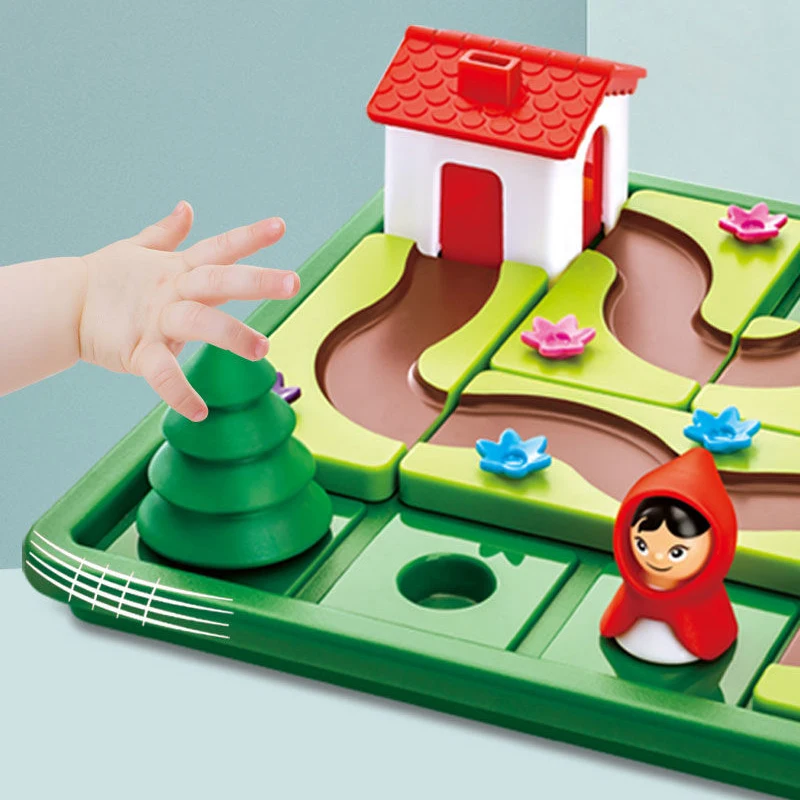 Little Red Riding Hood Smart Hide&Seek Board Games With Solution Skill-Building Puzzle Logic Game IQ Training Toy Children Gift