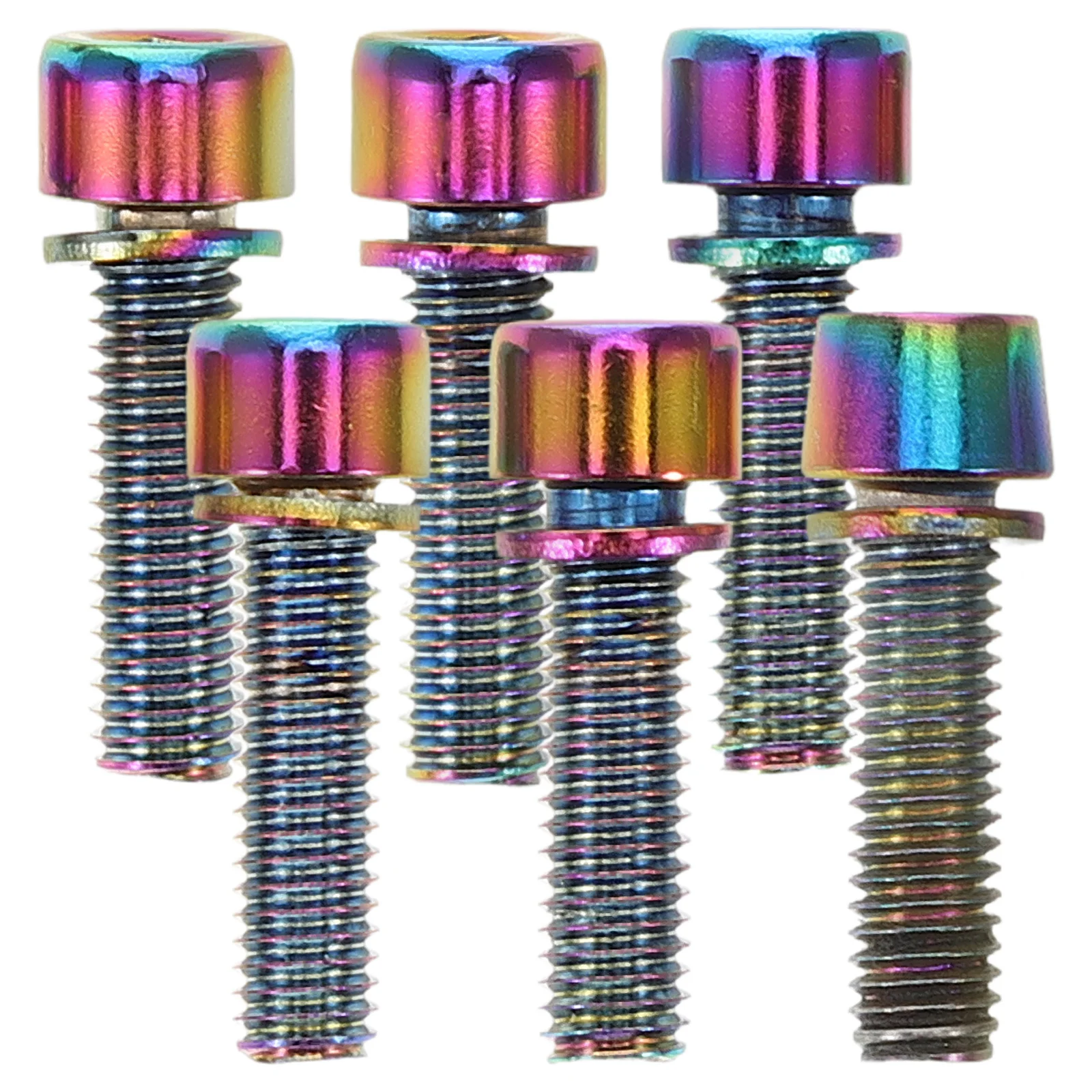

6Pcs Bicycle Stem Bolts Metal Tapered Bike Screws for Handlebar Fixing Strong Corrosion Resistant Fit Most Bikes DIY