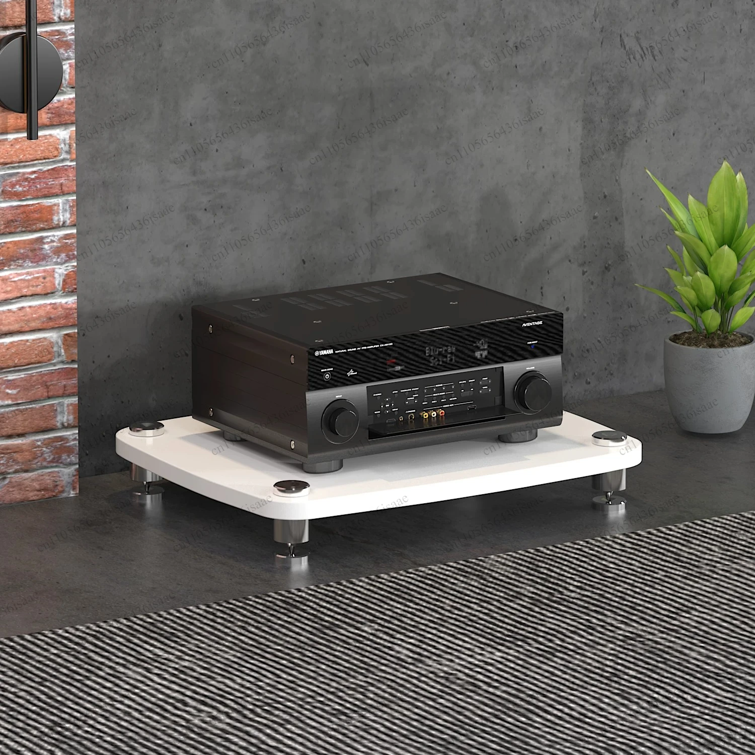 Split Shock Absorbing HiFi Audio Rack, Power Amp Cabinet Stand with Shockproof Feet for Home Theater KTV