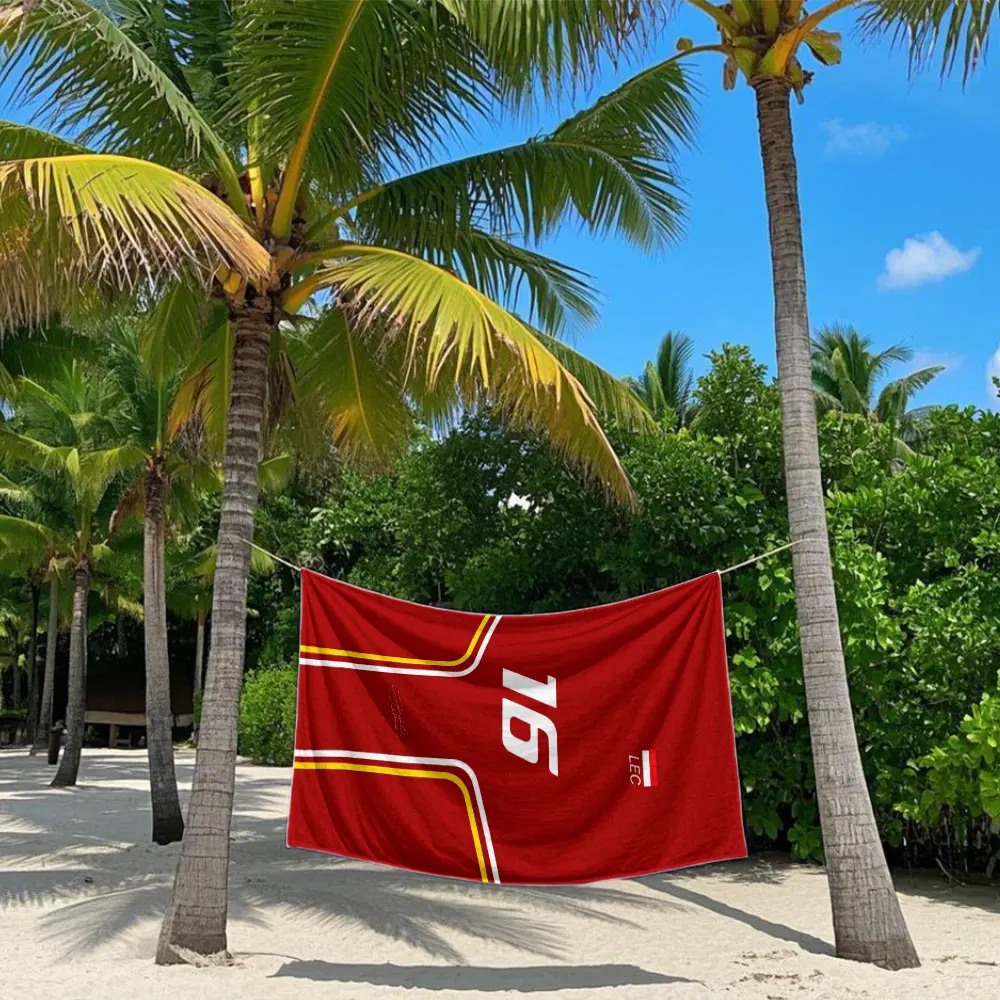 F1 C-Charles L-Leclerc Quick Drying Bath Towel Microfiber beach towel light weight swimming camping yoga beach out view 6