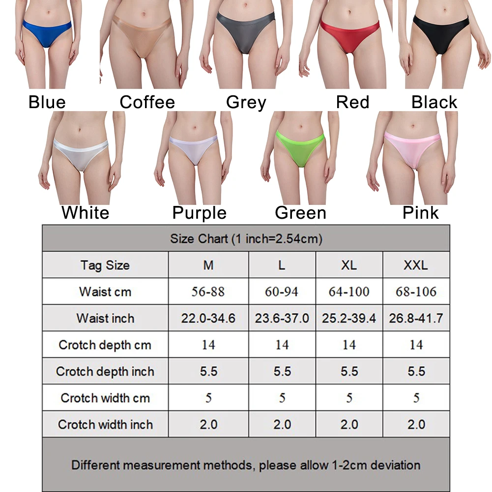 Новые женские сексуальные шелковистые блестящие глянцевые трусики с низкой талией, блестящие трусы, эластичное нижнее белье, дышащее белье, ультратонкие трусики