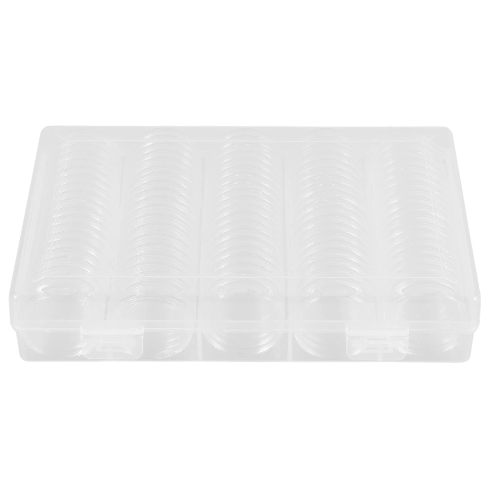 Round Storage Coin Collection Box Containers Capsules Organizer Collector Supplies